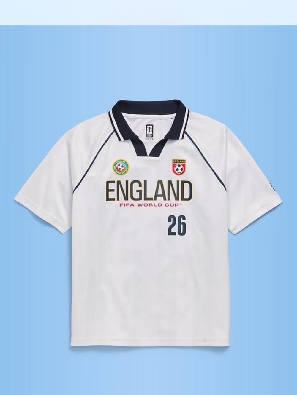 England FIFA World Cup Kids Polo Shirt - White
